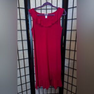LOFT Vibrant Red Maxi Dress
